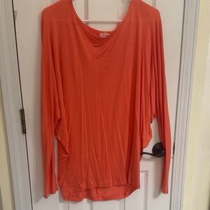 Women's Coral Long Sleeve Top